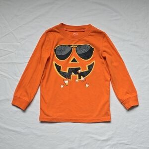 Carter's Orange Pumpkin Long Sleeve Tee